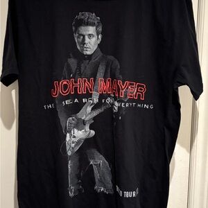 John Mayer world tour 2017 concert t-shirt, Size large
